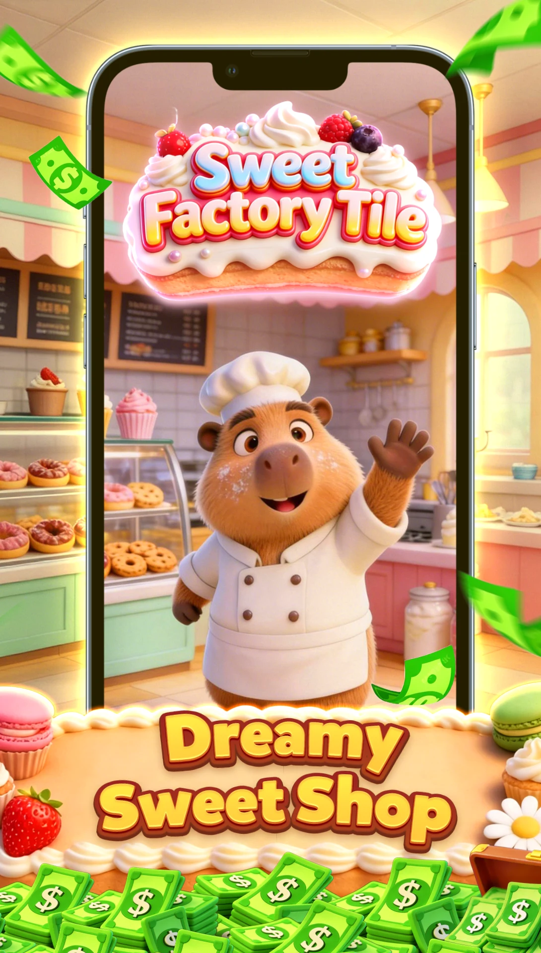 Sweet Factory Tiles Match screenshot