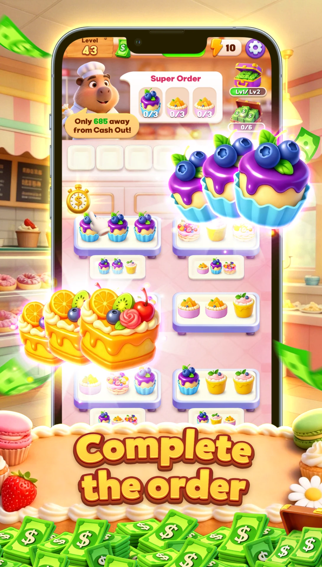 Sweet Factory Tiles Match screenshot